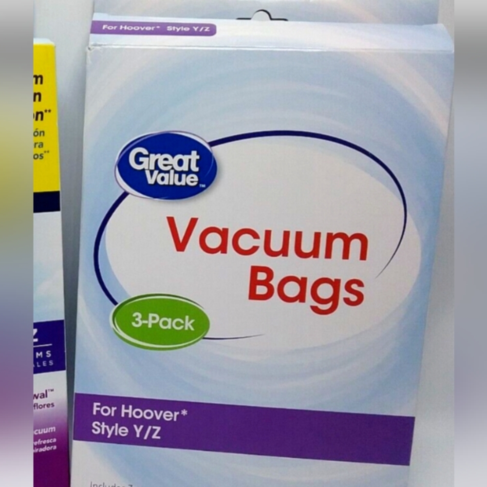 X9 Bags Great Value Vacuum Bags X9 Total NEW - Picture 1 of 1